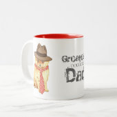 ポメラニア犬パパ ツートーンマグカップ (正面左)