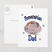 ポメラニア犬パパ ポストカード (正面/裏面)