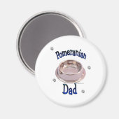 ポメラニア犬パパ – マグネット (正面/裏面)