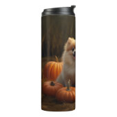 ポメラニア犬パピーオータムデライトカボチャ タンブラー (回転左)