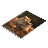 ポメラニア犬パピーオータムデライトカボチャ ノートブック (左側)