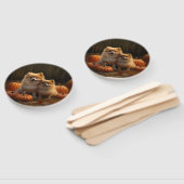 ポメラニア犬パピーオータムデライトカボチャ ハンドファン (組立なし)