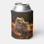 ポメラニア犬パピーオータムデライトカボチャ 缶クーラー (缶裏面)