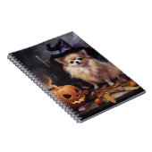 ポメラニア犬パンプキンズハロウィンホラー ノートブック (右側)