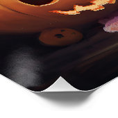 ポメラニア犬パンプキンズハロウィンホラー ポスター (コーナー)