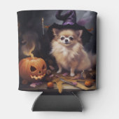 ポメラニア犬パンプキンズハロウィンホラー 缶クーラー (裏面)