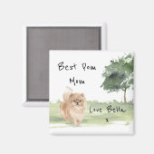 ポメラニア犬パーソナライズされた磁石 マグネット (正面/裏面)