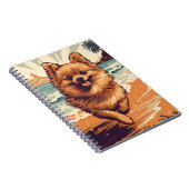 ポメラニア犬ビーチ ノートブック (右側)