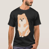 ポメラニア犬フレンド Tシャツ (正面)