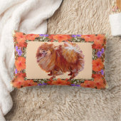 ポメラニア犬フローラ ランバークッション (ブランケット)