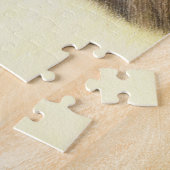 ポメラニア犬ブラック&タン絵画ズオリジナルドッグアート ジグソーパズル (側面)