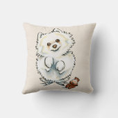 ポメラニア犬ブー クッション (裏面)