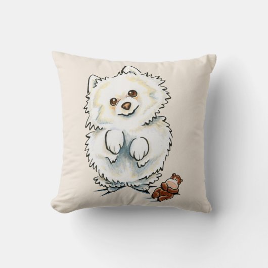 ポメラニア犬ブー クッション (正面)