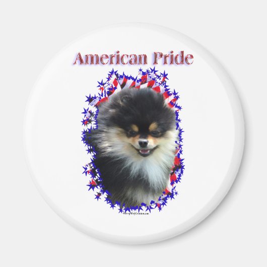 ポメラニア犬プライド – マグネット (正面)