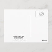 「ポメラニア犬ヘッド勉強ドッグアート葉書 ポストカード (裏面)