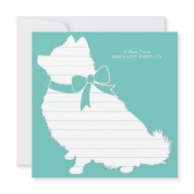 ポメラニア犬ポムドッグパピーサンキューカード