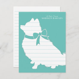 ポメラニア犬ポムドッグパピー サンキューカード