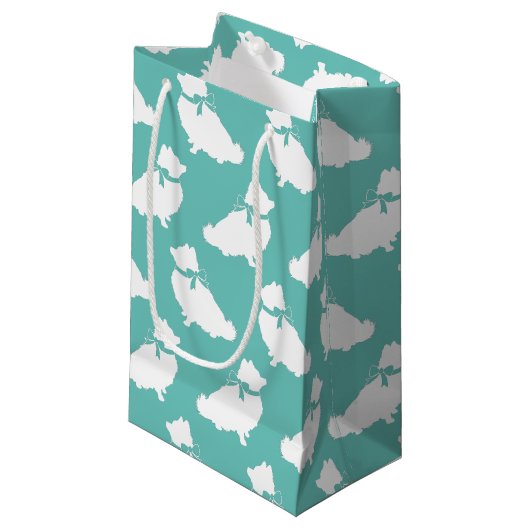 ポメラニア犬ポムドッグパピー スモールペーパーバッグ (正面アングル)