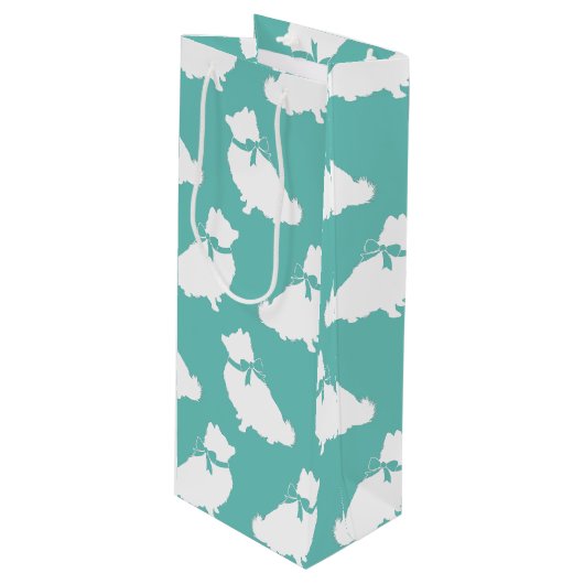 ポメラニア犬ポムドッグパピー ワインギフトバッグ (正面アングル)