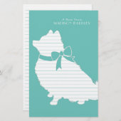 ポメラニア犬ポムドッグパピー 便箋 (正面/裏面)