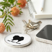 ポメラニア犬ポメラニアン キーホルダー (側面)