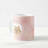 ポメラニア犬マグス コーヒーマグカップ (正面左)