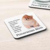 ポメラニア犬ママコースターセット コースター (左側)