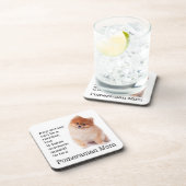 ポメラニア犬ママコースターセット コースター (右側)