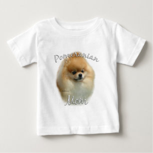 ポメラニア犬ママ2 ベビーTシャツ