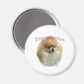 ポメラニア犬ママ2 マグネット (正面/裏面)