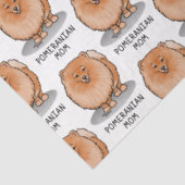 ポメラニア犬ママpomママ(オレンジ赤)かわいい犬ママ 薄葉紙 (詳細)