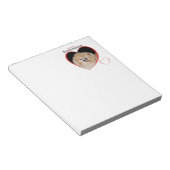 ポメラニア犬メモ ノートパッド (アングル)