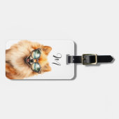 ポメラニア犬ラゲッジタグ ラゲッジタグ (正面横)