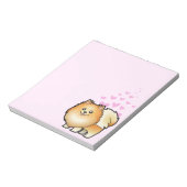 ポメラニア犬ラブ ノートパッド (回転)