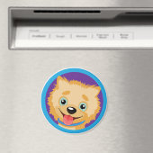 ポメラニア犬冷蔵庫用マグネット – ゴールデン マグネット (インサイチュ (食洗機))