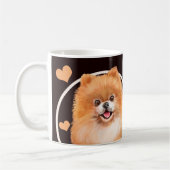 ポメラニア犬子犬あなたが作るすべてのスナック コーヒーマグカップ (左)
