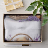 ポメラニア犬子犬の水の色のフローラの分離 薄葉紙 (ギフト)