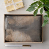 ポメラニア犬子犬トリオヴィンテージデクページ 薄葉紙 (ギフト)