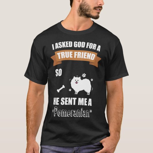 ポメラニア犬子犬犬のオーナー Tシャツ (正面)