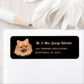 ポメラニア犬差出人住所ラベル ラベル (インサイチュ)