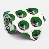 ポメラニア犬平和 ネクタイ (ロール)