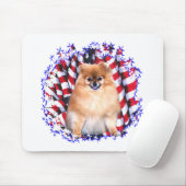 ポメラニア犬愛国者 マウスパッド (マウス)