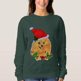ポメラニア犬愛好家のクリスマス スウェットシャツ