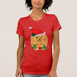 ポメラニア犬愛好家のクリスマス Tシャツ