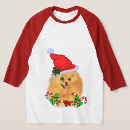 ポメラニア犬愛好家のクリスマス Tシャツ