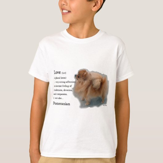 ポメラニア犬愛好家の贈り物 Tシャツ (正面)