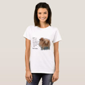 ポメラニア犬愛好家の贈り物 Tシャツ (正面フル)