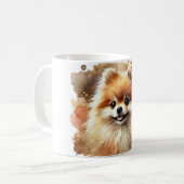 🐾ポメラニア犬愛好家、このマグカップはあなたのためにある！🐾 コーヒーマグカップ (正面左)