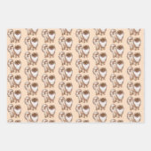 ポメラニア犬愛犬家 ラッピングペーパーシート (正面)