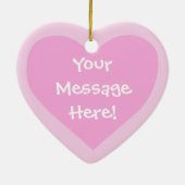 ポメラニア犬愛(あなた自身のメッセージを加えて下さい) セラミックオーナメント (裏面)